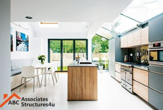Glass Roof Kitchen Extension
